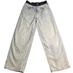 Wild Fable Double Waist 90s Relaxed Straight Denim Jeans Womens 6 Streetwear